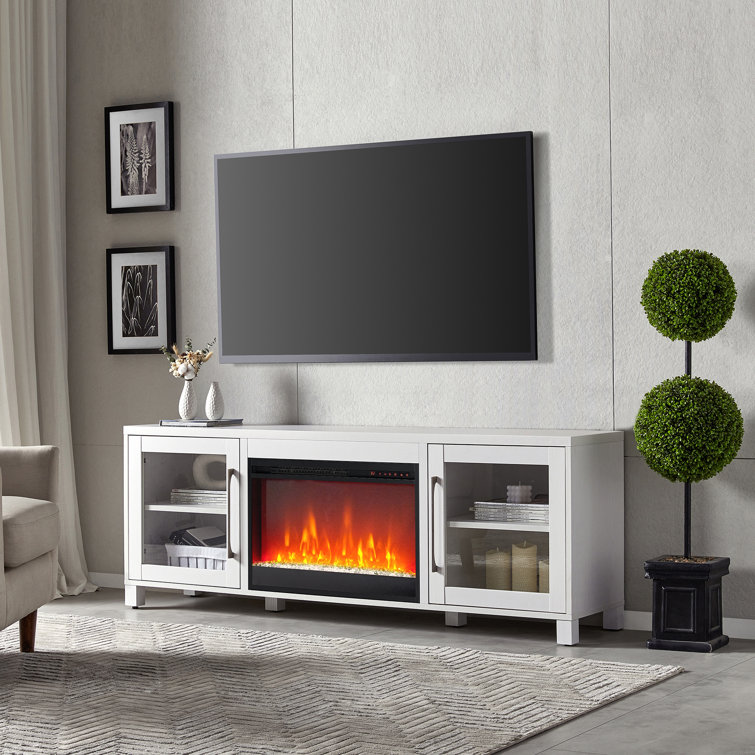 Mercury Row® Munford TV Stand for TVs up to 78" with Fireplace Included
